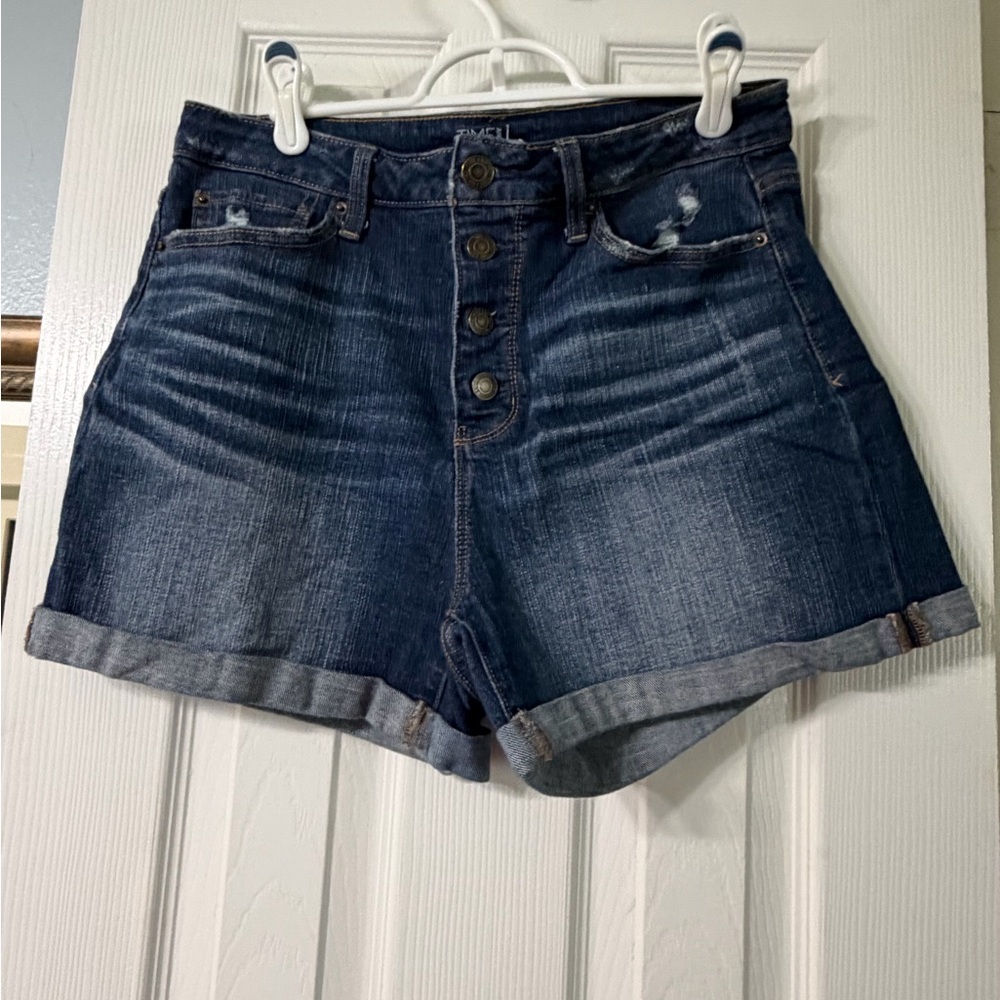 Cute Denim Shorts 10 Vintage Button Fly